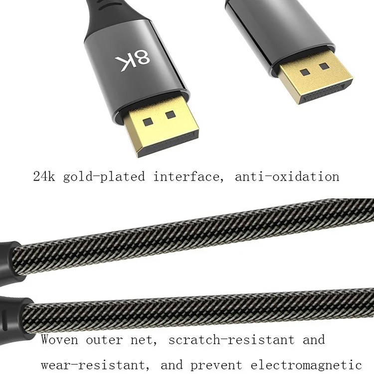 0.5m DP1.4 Version 8K DisplayPort Male to Male Computer Monitor HD Cable - Image 3