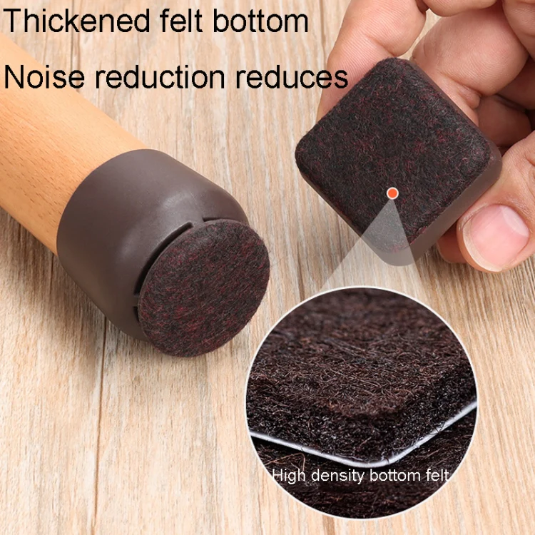 0.75 inch 8pcs /Set 15 Degree Tilt Table And Chair Feet One-Piece Shock-Absorbing Protective Cover For Chairs(Round) - Image 6