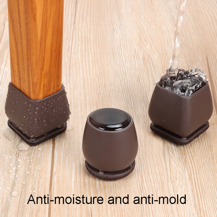 1.25 inch 8pcs /Set 15 Degree Tilt Table And Chair Feet One-Piece Shock-Absorbing Protective Cover For Chairs(Square) - Image 8