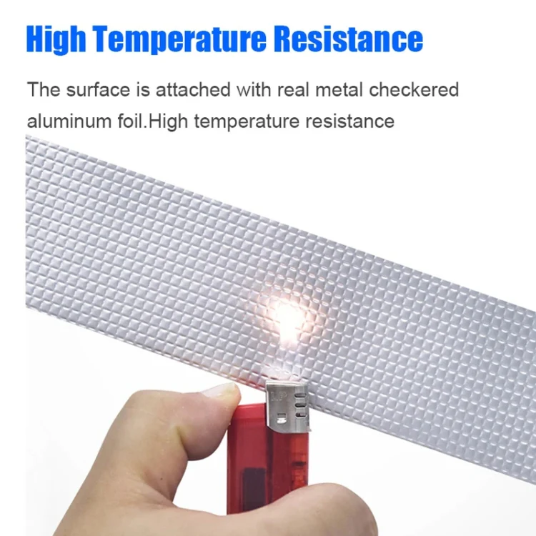 1.2mm Thickness Butyl Waterproof Tape Self-Adhesive Aluminum Foil Tape, Width x Length: 5cm x 10m - Image 3