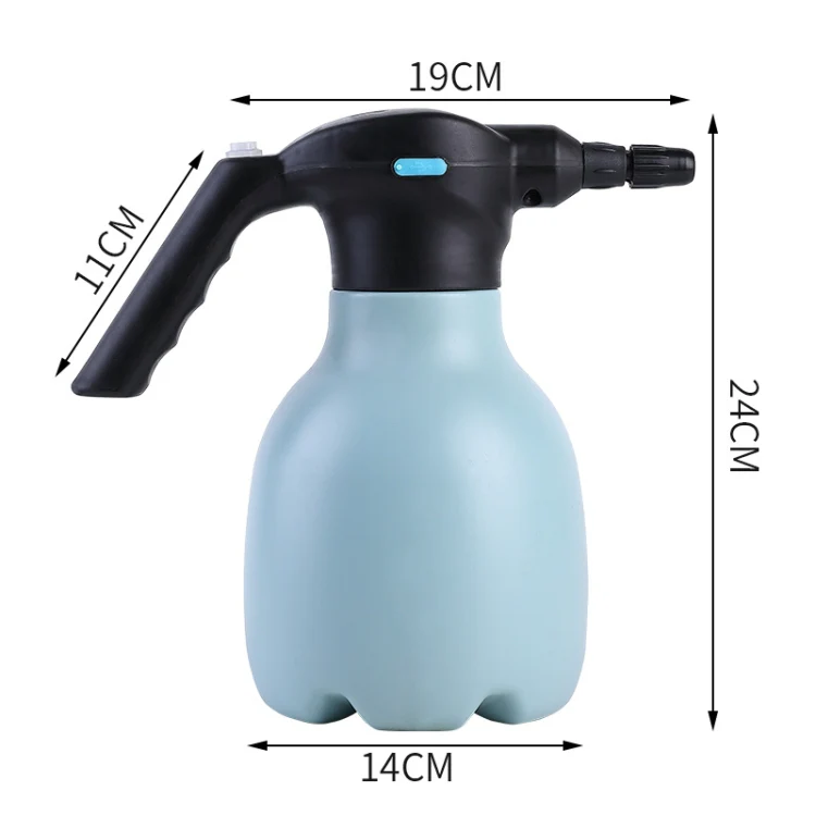 1.5L Garden Electric Watering Can Handheld Household Flower Watering Device, Specification: Blue + Universal Nozzle - Image 3