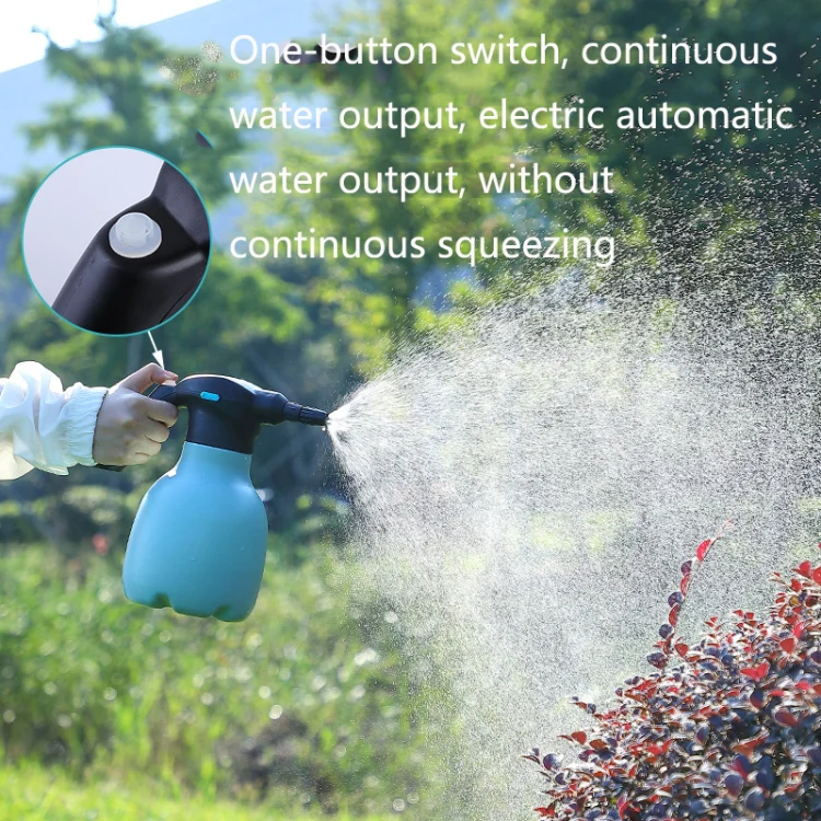 1.5L Garden Electric Watering Can Handheld Household Flower Watering Device, Specification: Blue + Universal Nozzle - Image 6