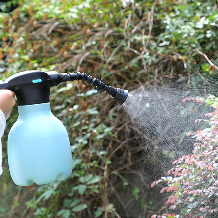 1.5L Garden Electric Watering Can Handheld Household Flower Watering Device, Specification: Blue + Universal Nozzle - Image 7