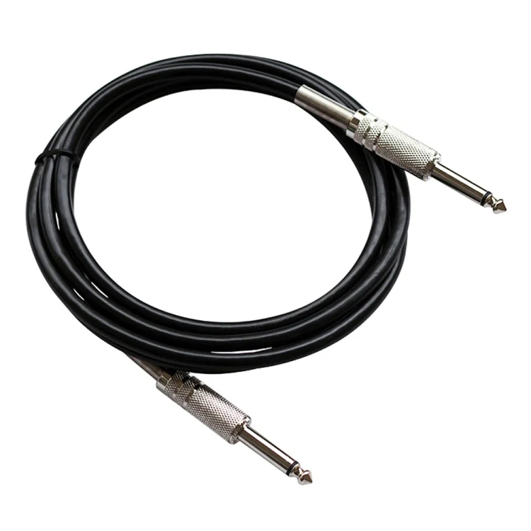 1.8m  1/4 inch (6.35mm) Male to Male Shielded Jack Mono Plugs Audio Patch Cable - Image 2