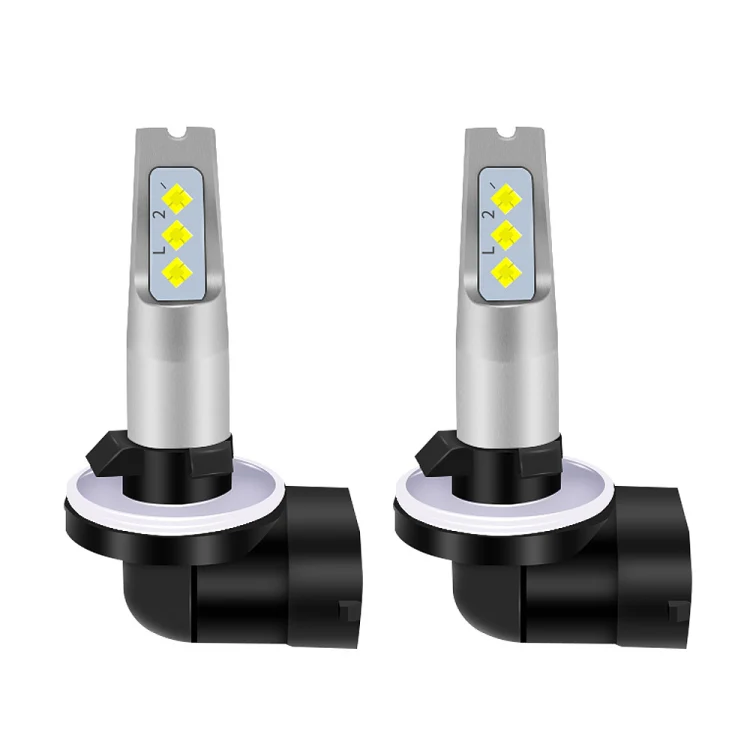 1 Pair 881 DC 12V-24V 12W 1800LM Car LED Fog Light(Yellow Light)
