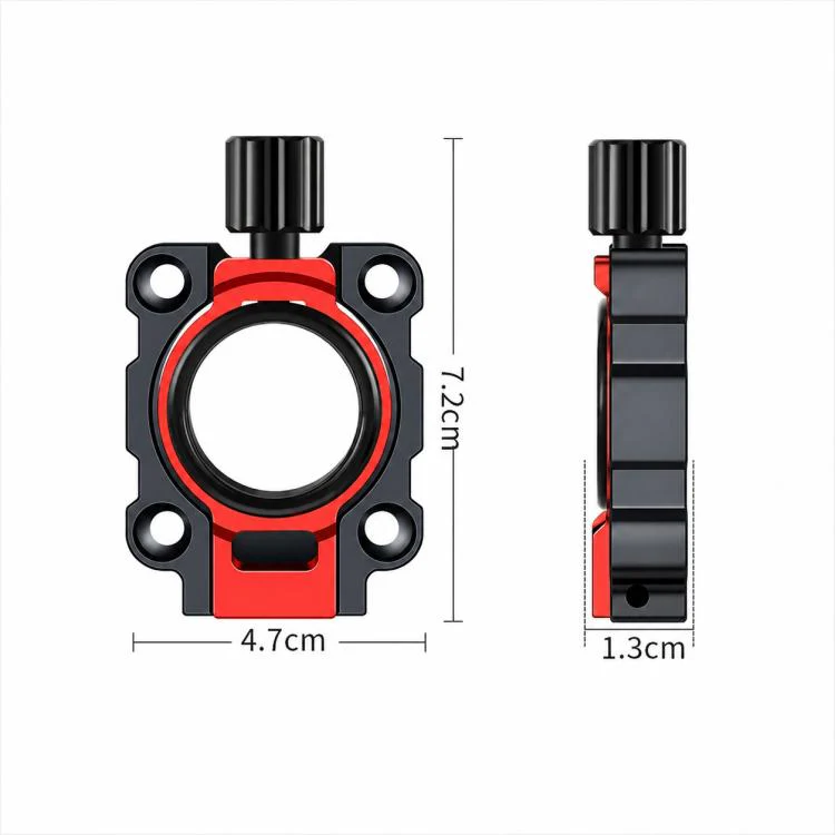 1 Pair Aluminum Alloy Foldable Umbrella Holder Mount Wind Resistant for Fishing Box(Black) - Image 4