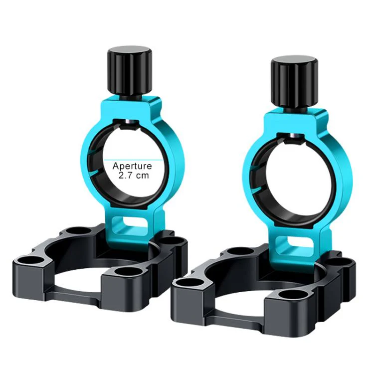 1 Pair Aluminum Alloy Foldable Umbrella Holder Mount Wind Resistant for Fishing Box(Blue) - Image 2
