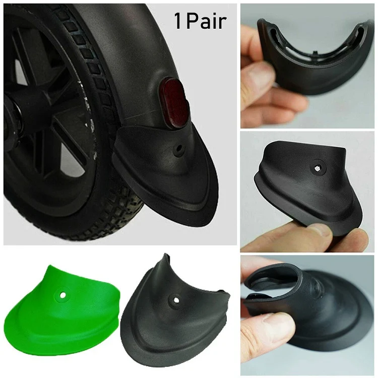 1 Pair For Xiaomi Mijia M365 / M365 Pro Electric Scooter Universal Fishtail Shape Rubber Fender, Size:7.5 x 7cm(Black) - Image 6
