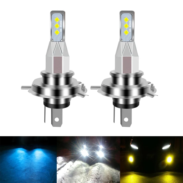 1 Pair H4 DC 12V-24V 12W 1800LM Car LED Fog Light(White Light) - Image 2