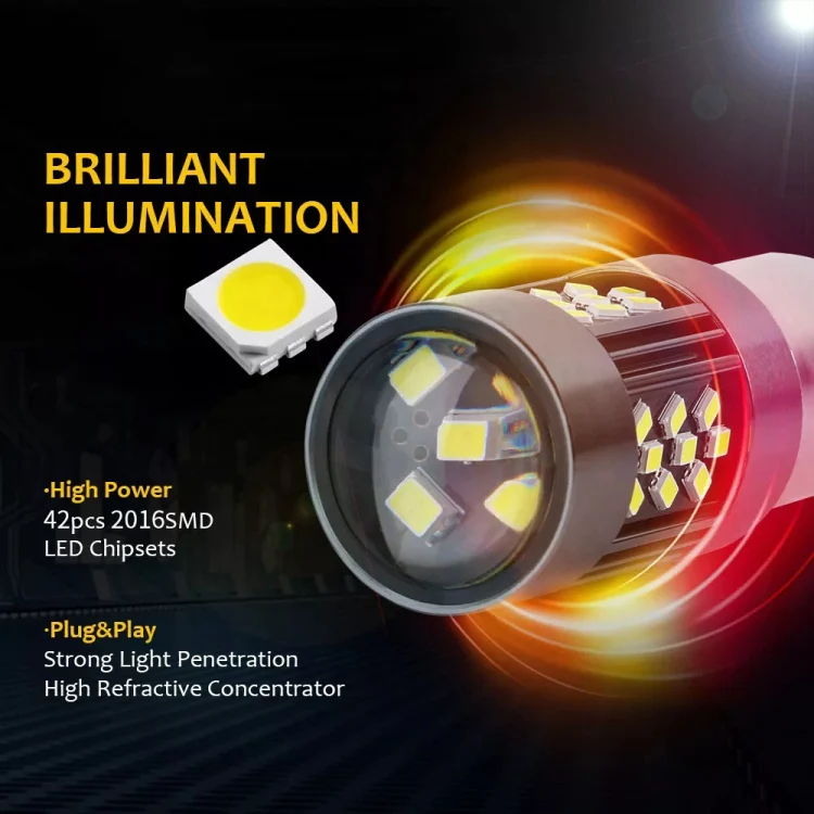 1 Pair H7 12V 7W Strobe Car LED Fog Light(Pink Light) - Image 5