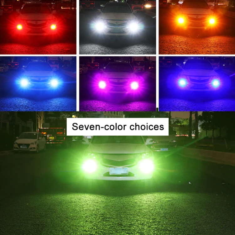 1 Pair H7 12V 7W Strobe Car LED Fog Light(Pink Light) - Image 7