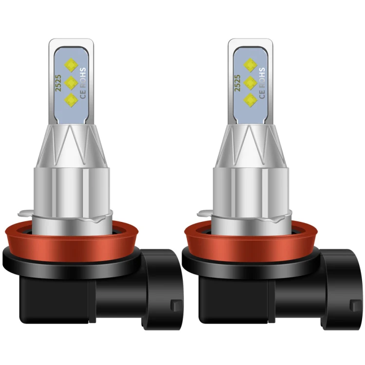 1 Pair H8 DC 12V-24V 12W 1800LM Car LED Fog Light(Yellow Light)
