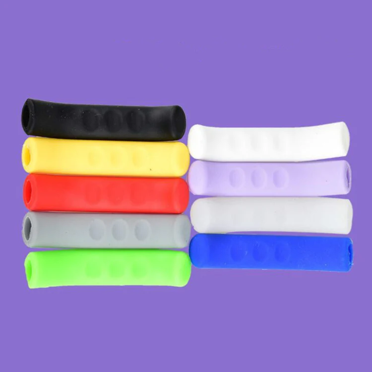 1 Pairs Bicycles Scooters Brake Protective Case Foot Support Cover Silicone Cover(Pink) - Image 6