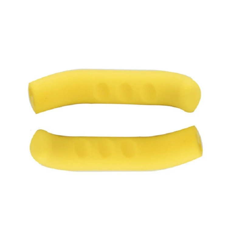 1 Pairs Bicycles Scooters Brake Protective Case Foot Support Cover Silicone Cover(Yellow) - Image 2