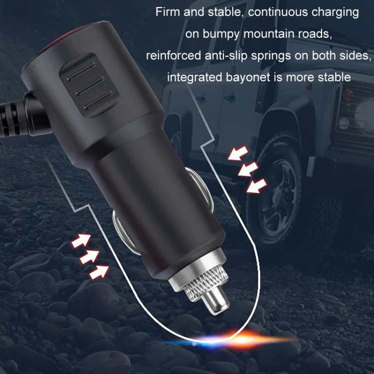 1 To 3 12V/24V Car Cigarette Lighter Charger Multi-function Seven-color Light(120W) - Image 5