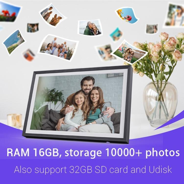 10.1 Inch Uhale Smart Cloud Photo Frame WiFi Mobile Photo Transfer Touchscreen Digital Signage AU Plug(Gold 32GB) - Image 7