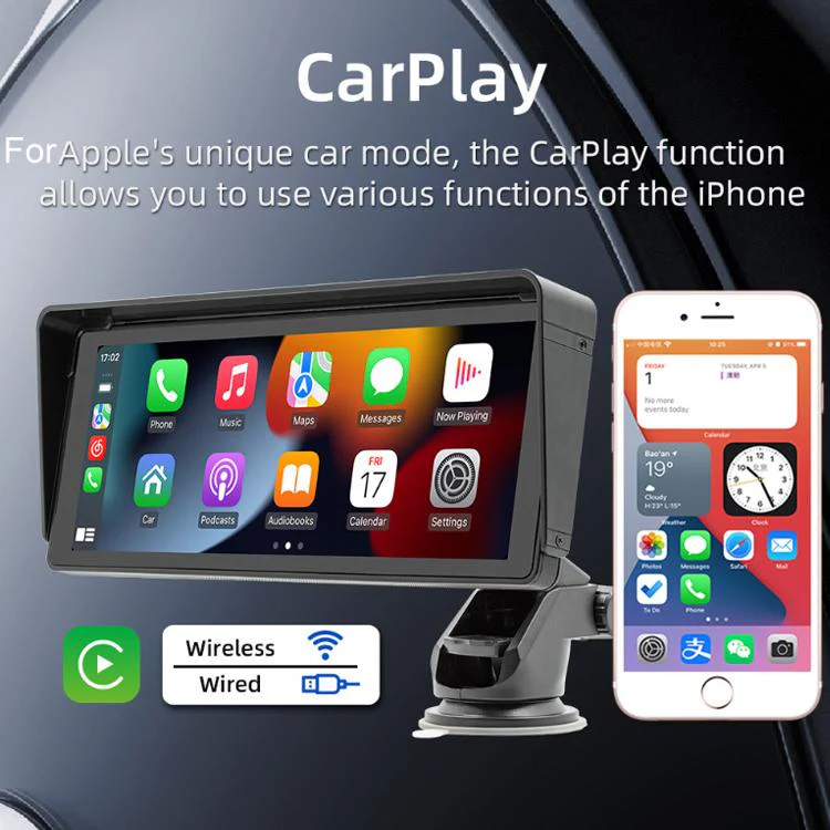 10.26 Inch Car Multimedia Display Supports Carplay/Android Auto Screen Mirroring(Display+ Camera) - Image 6