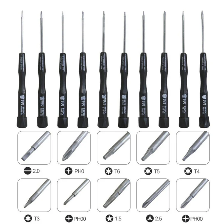 10 in 1 BEST BST-8800C Repair Tool Precision Screwdriver Set - Image 2