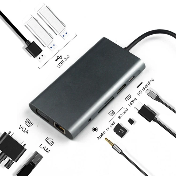 10 in 1 Type-C Multi-Function Docking Station PD Fast Charging HUB - Image 5