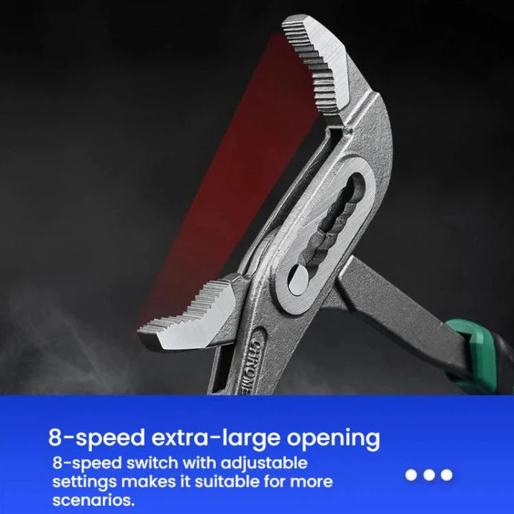 10-inch Multi-Function Water Pump Pliers 8-Position Adjustable Jaw For Secure Grip Slip-Joint Pliers - Image 5