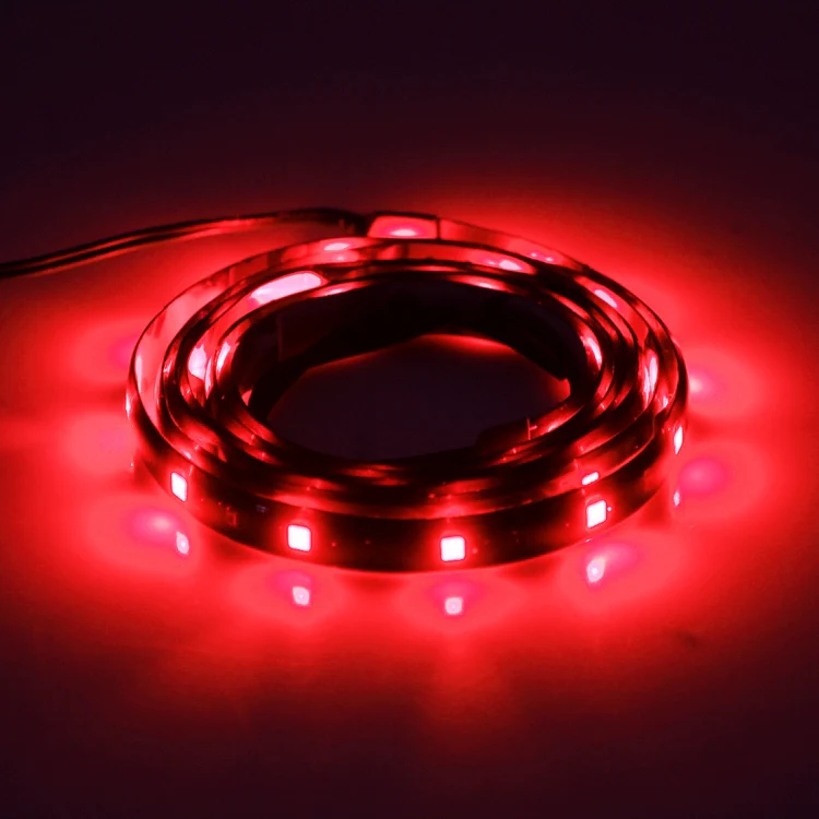 10 PCS 30cm 15 LED Waterproof Flexible Car Strip Light, DC 12V(Red Light) - Image 5