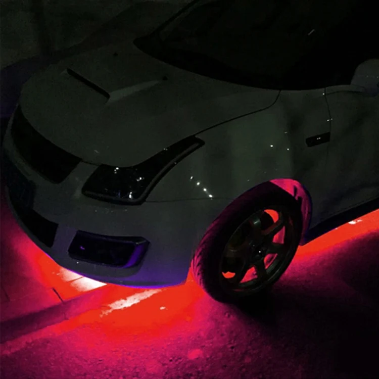 10 PCS 30cm 15 LED Waterproof Flexible Car Strip Light, DC 12V(Red Light) - Image 6