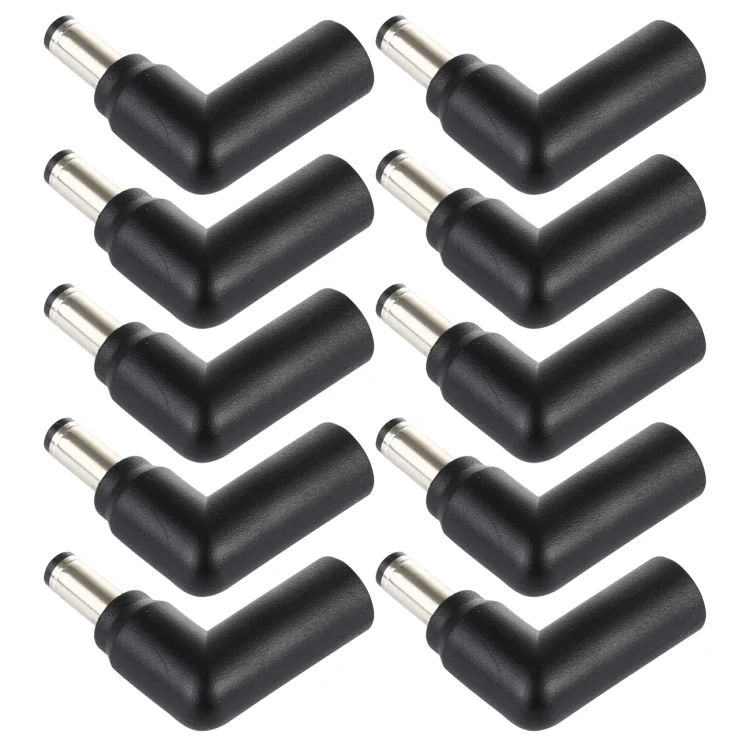 10 PCS 4.5 x 3.0mm Female to 5.5 x 2.1mm Male Plug Elbow Adapter Connector - Image 4