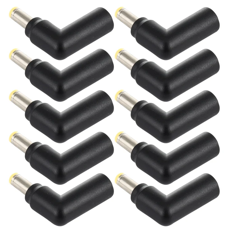 10 PCS 4.5 x 3.0mm Female to 5.5 x 2.5mm Male Plug Elbow Adapter Connector - Image 4