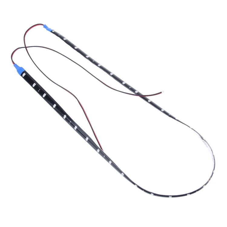10 PCS 60cm 30 LED Waterproof Flexible Car Strip Light, DC 12V(Red Light) - Image 2