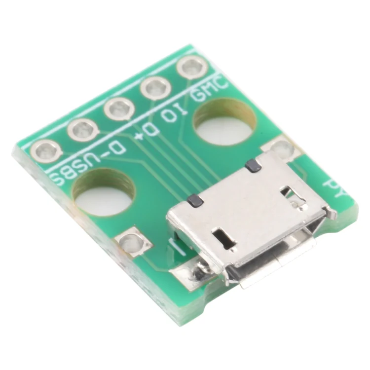 10 PCS Micro USB to 5pin 2.54MM Female Connector Test Board - Image 2