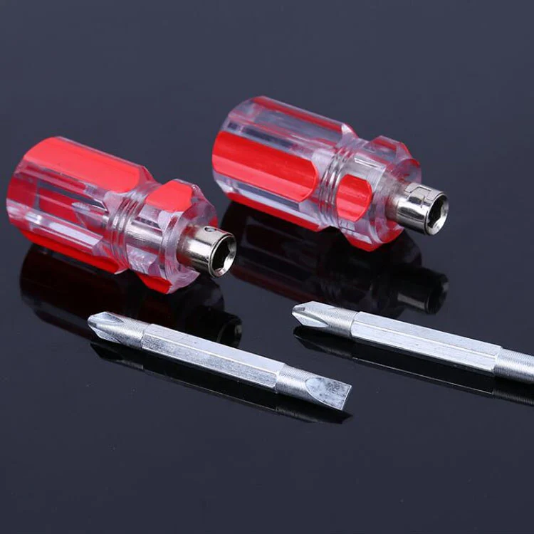 10 PCS Mini Eleven-Shaped Dual-Use Screwdriver With Transparent Crystal Handle(Crystal Dual-use Robe) - Image 2