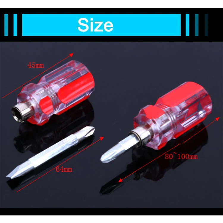 10 PCS Mini Eleven-Shaped Dual-Use Screwdriver With Transparent Crystal Handle(Crystal Dual-use Robe) - Image 5