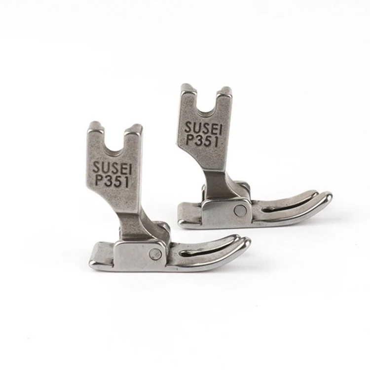 10 PCS P351 Industrial Sewing Machine Flat Car Presser Foot Presser Foot Flat Sewing Machine Presser Foot, Style:Iron - Image 3