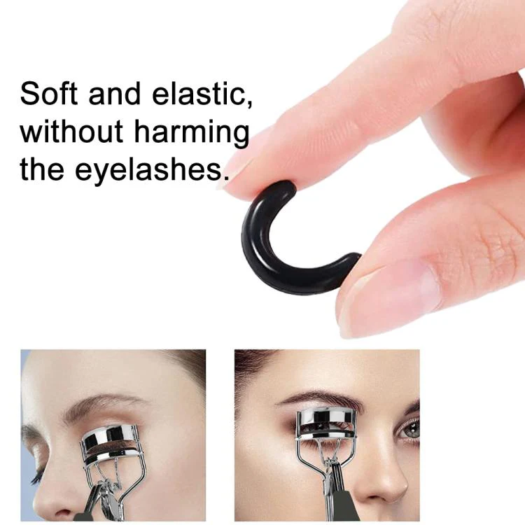 100pcs /Box Eyelash Curler Refill Pads Universal Eye Lash Curler Replacement Rubber Pads(White) - Image 5