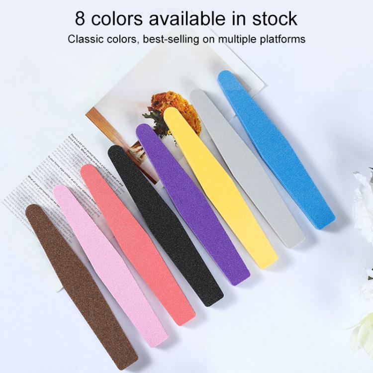 100pcs/Pack Diamond Shaped Nail Art Sanding Sponge File Manicure Tool, with LOGO(Random Color Delivery) - Image 2