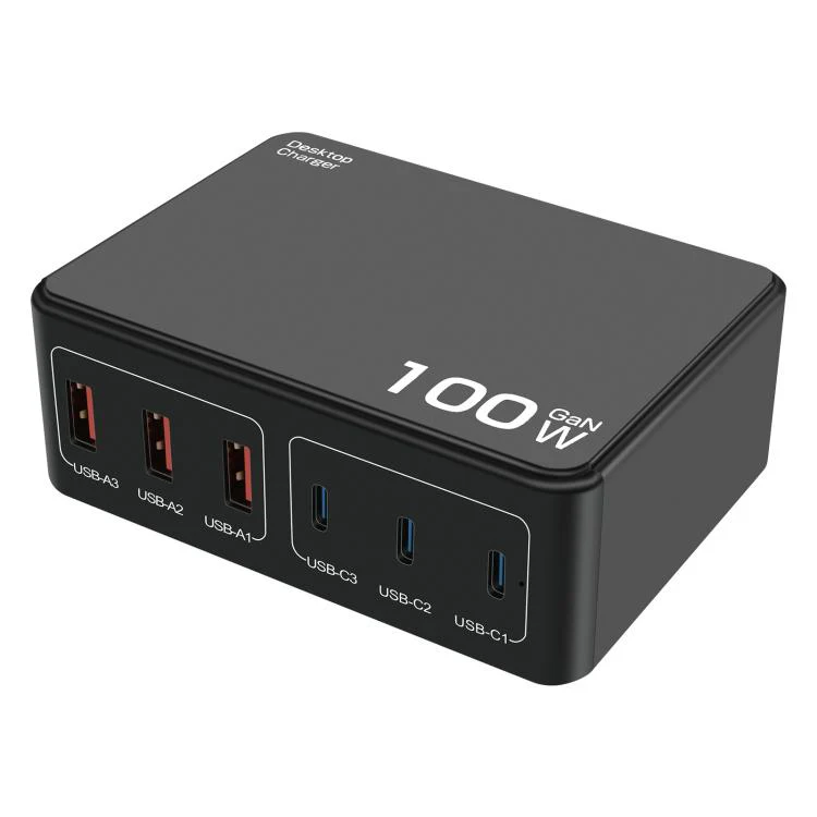 100W High-Power PD Fast Charging USB Multi-Port Charger(US Plug)
