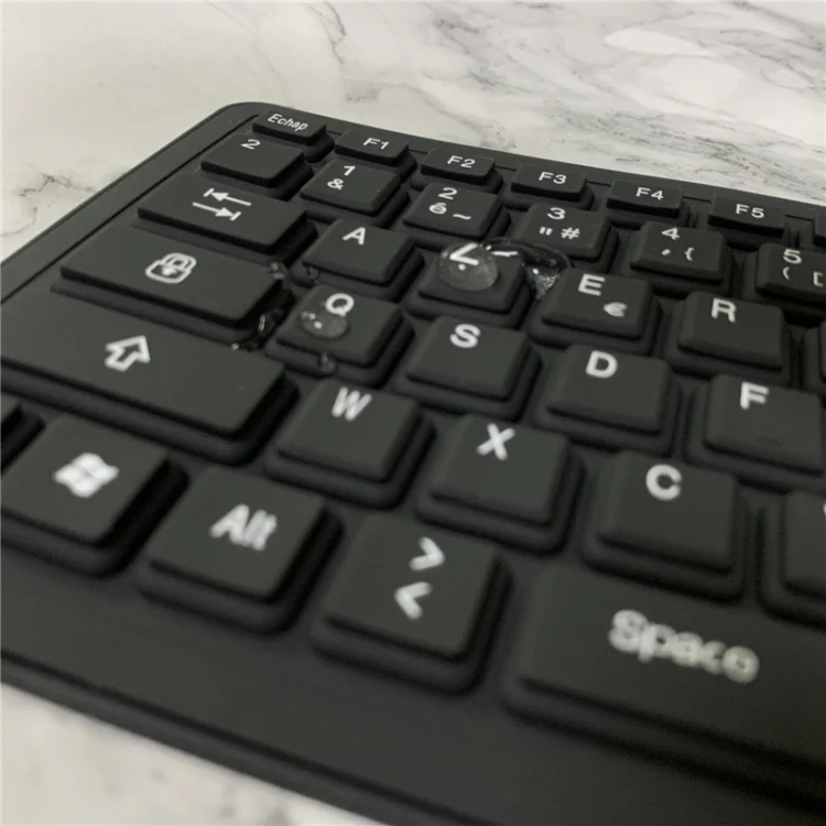 103 Key French USB Wired Silicone Waterproof Keyboard Desktop Notebook Keyboard, Cable Length: 1.5m - Image 6
