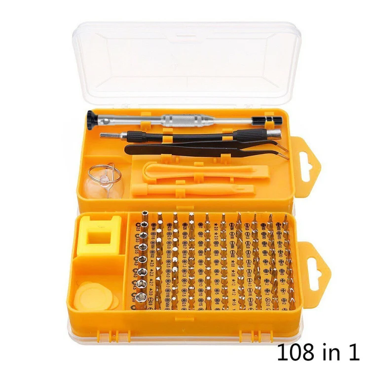 108 in 1 S2 Tool Steel Precision Screwdriver Nutdriver Bit Repair Tools Kit - Image 2