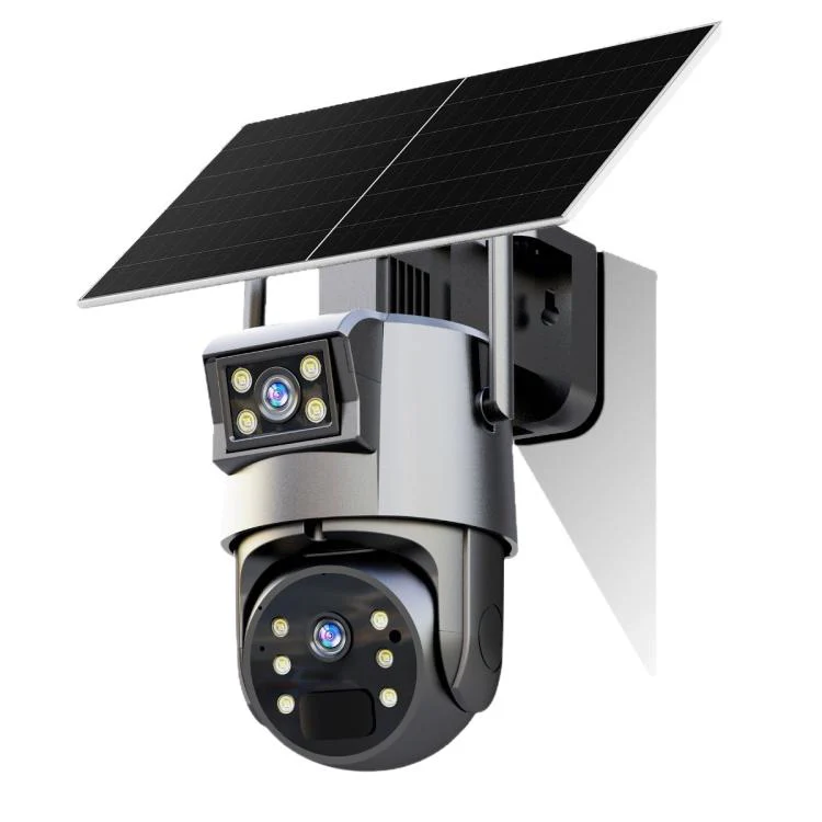 1080P HD Dual-Lens Smart Solar Energy Surveillance Camera without Memory Card, Type:4G European Version