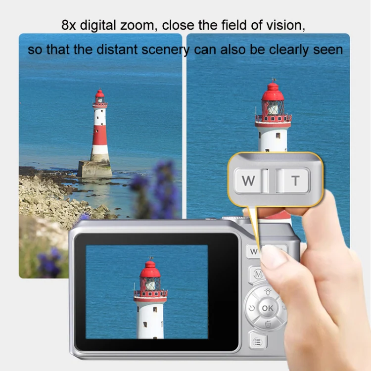 1080P HD Student Retro Digital Card Camera, Color: Black+32G - Image 6
