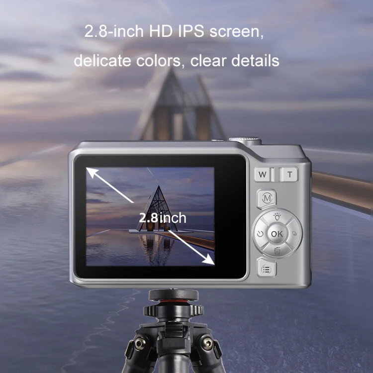 1080P HD Student Retro Digital Card Camera, Color: White+32G - Image 11