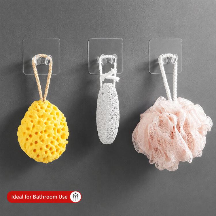 10pcs Adhesive Badminton Racket Wall Hooks No Drill Tennis Racquet Holder Waterproof Power Plug Organizer(6x6cm) - Image 10
