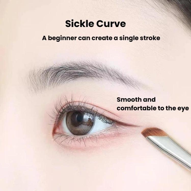 10pcs Angled Ultra-Fine Eyeliner Brush Aegyo-Sal Detail Makeup Brush, Style: Blade - Image 5