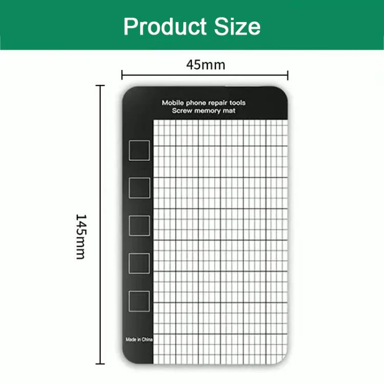 10pcs Anti-Loss Magnetic Screw Mat, Size:14.5 x 4.5cm - Image 2
