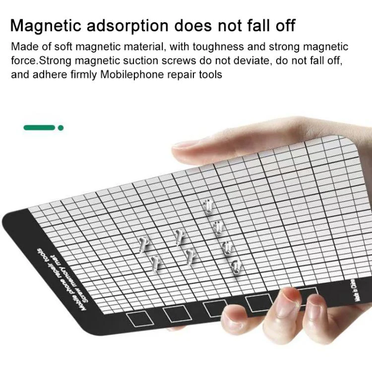 10pcs Anti-Loss Magnetic Screw Mat, Size:17.9 x 6.5cm - Image 5