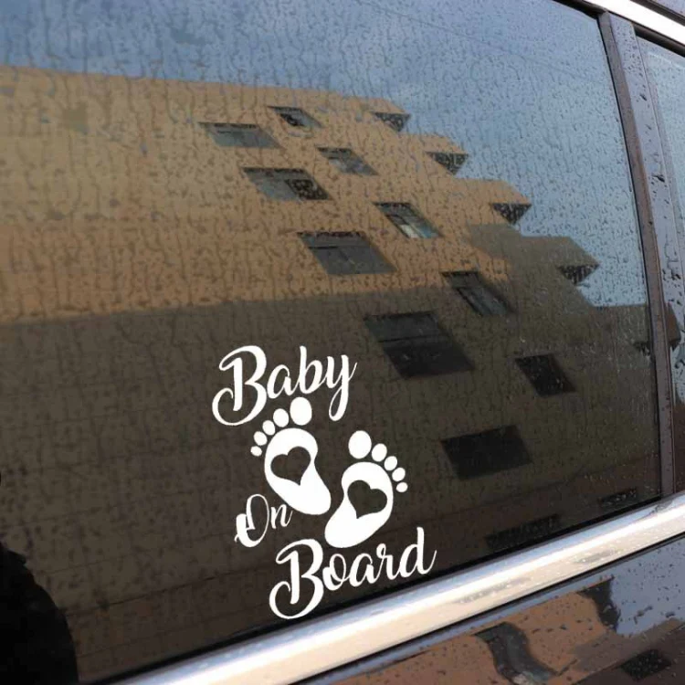 10pcs Baby On Board Warning Car Sticker Reflective Scratch Body Sticker(Laser) - Image 4