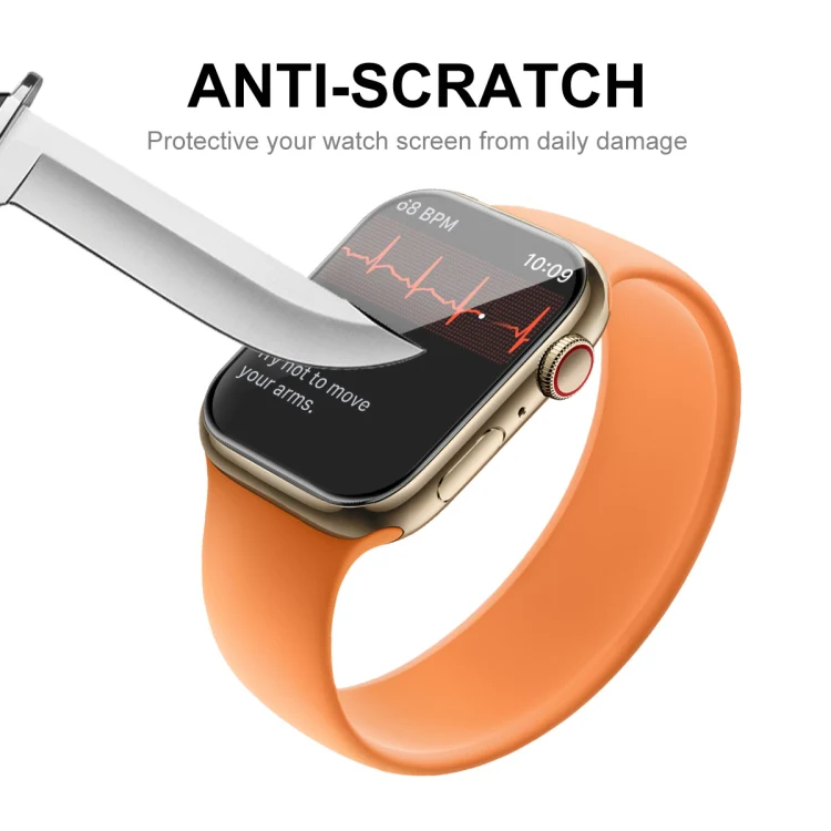 10pcs ENKAY Hat-Prince Case Friendly 3D Full Screen PET Curved Hot Bending HD Screen Protector Film For Apple Watch Series 9 / 8 / 7 41mm(Transparent) - Image 6