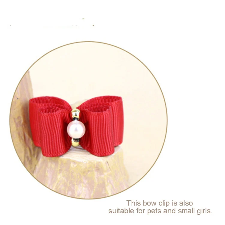 10pcs Handmade Cute Pet Dog Bow Loverly Bowknot Dog TiesRandom Color) - Image 4