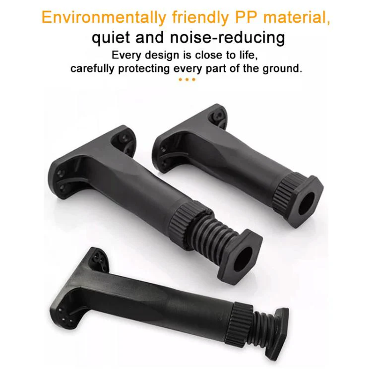 10pcs/Pack 9-16cm Adjustable Height Furniture Plastic Support Feet Bed Frame Crossbeam Support Brackets(Black) - Image 2