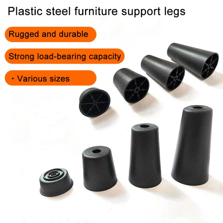 10pcs/Pack Furniture Plastic Support Feet Bed Frame Crossbeam Support Brackets, Size Height:2.5cm(Black) - Image 4